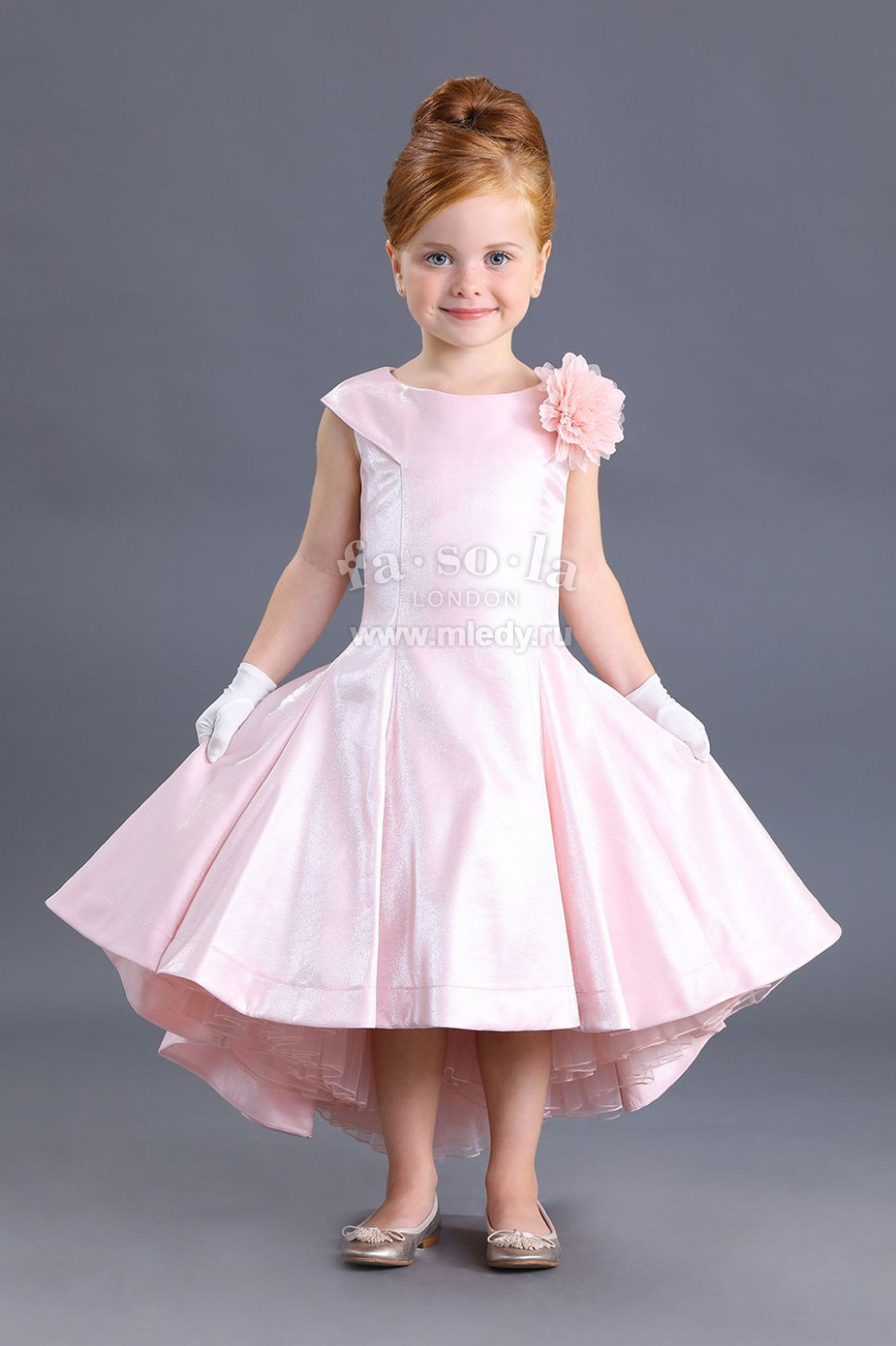 картинка Платье нарядное FSL-233-119 (розовый) от магазина Маленькая Леди