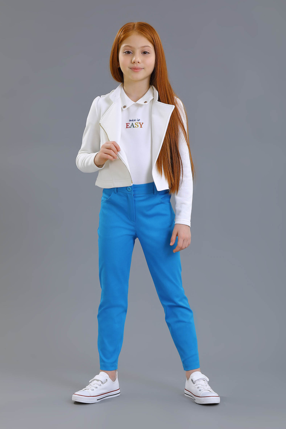 картинка Джинсы 2228-321-ВХД (бирюзовый) от магазина Маленькая Леди