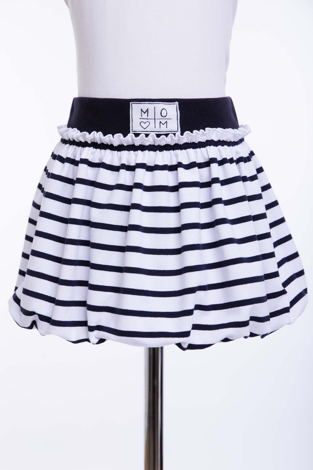картинка Юбка 3040/1-326-ТХКН-170 (сине-молочная полоска) от магазина Маленькая Леди