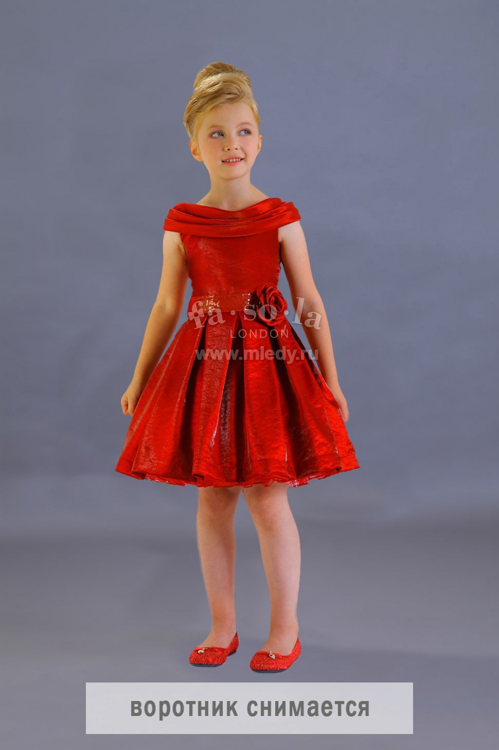 картинка Платье нарядное FSL-232-118 (красный) от магазина Маленькая Леди