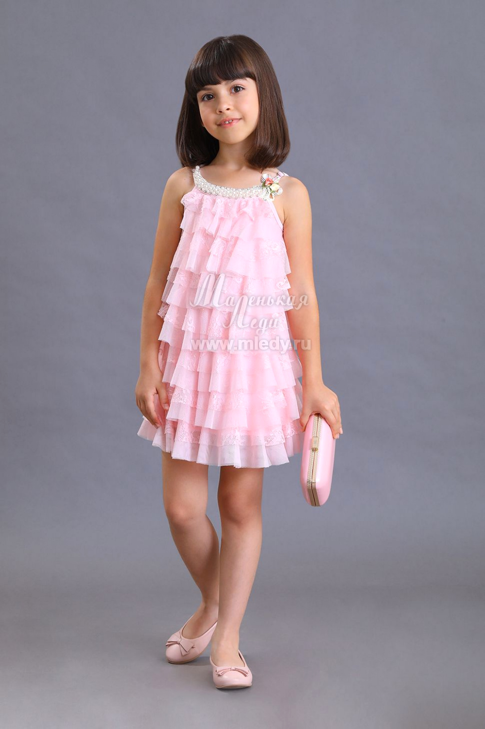 картинка Платье 710/6-119-СМ (розовый) от магазина Маленькая Леди