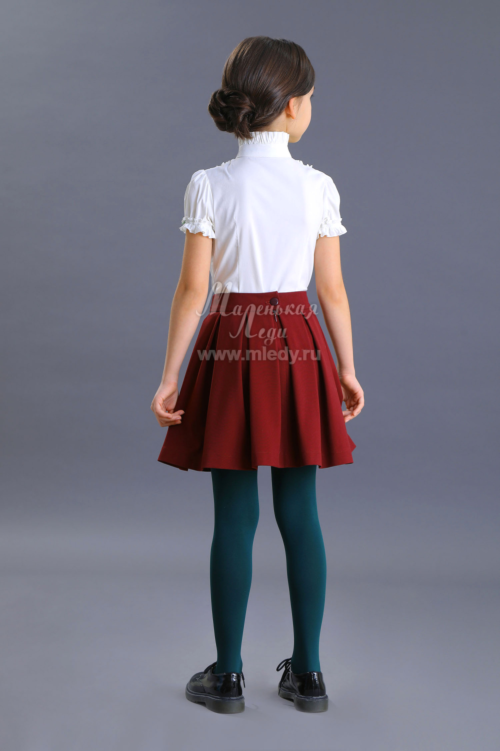 Школьная Юбка для девочки из костюмной вискозы, цвет 