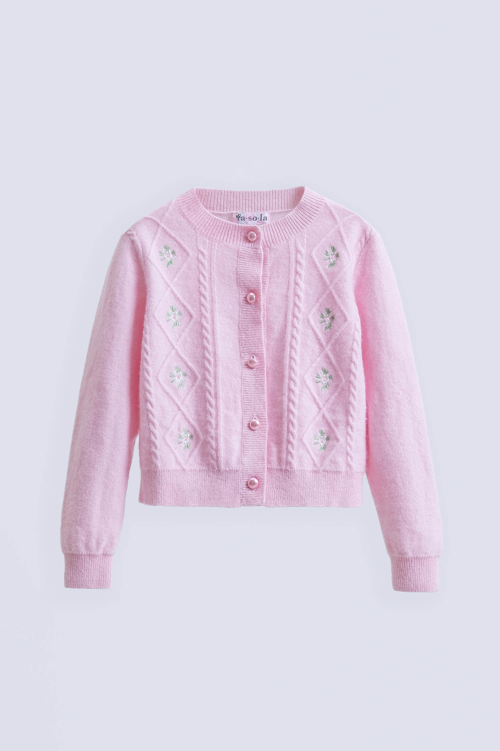 картинка Кардиган 47251Am-725 (розовый+молочная вышивка) от магазина Маленькая Леди