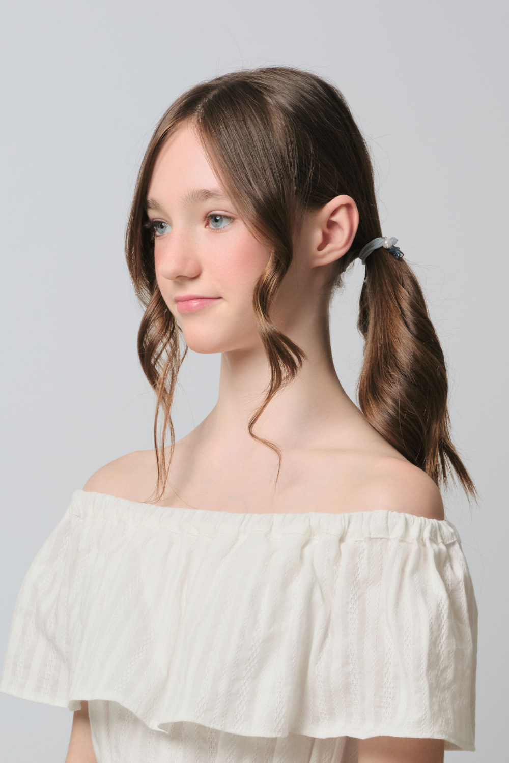 картинка Резинка для волос 12620рш31 (голубой) от магазина Маленькая Леди