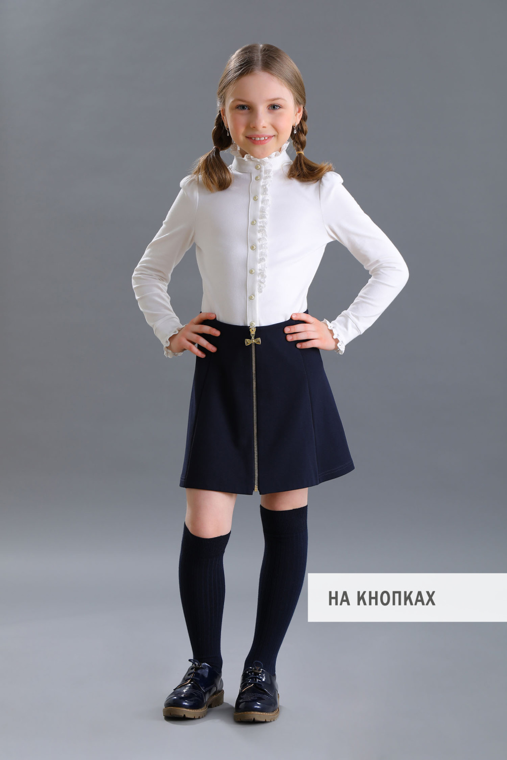 картинка Блузка 2262-522-ТХК-180 (молочный) от магазина Маленькая Леди