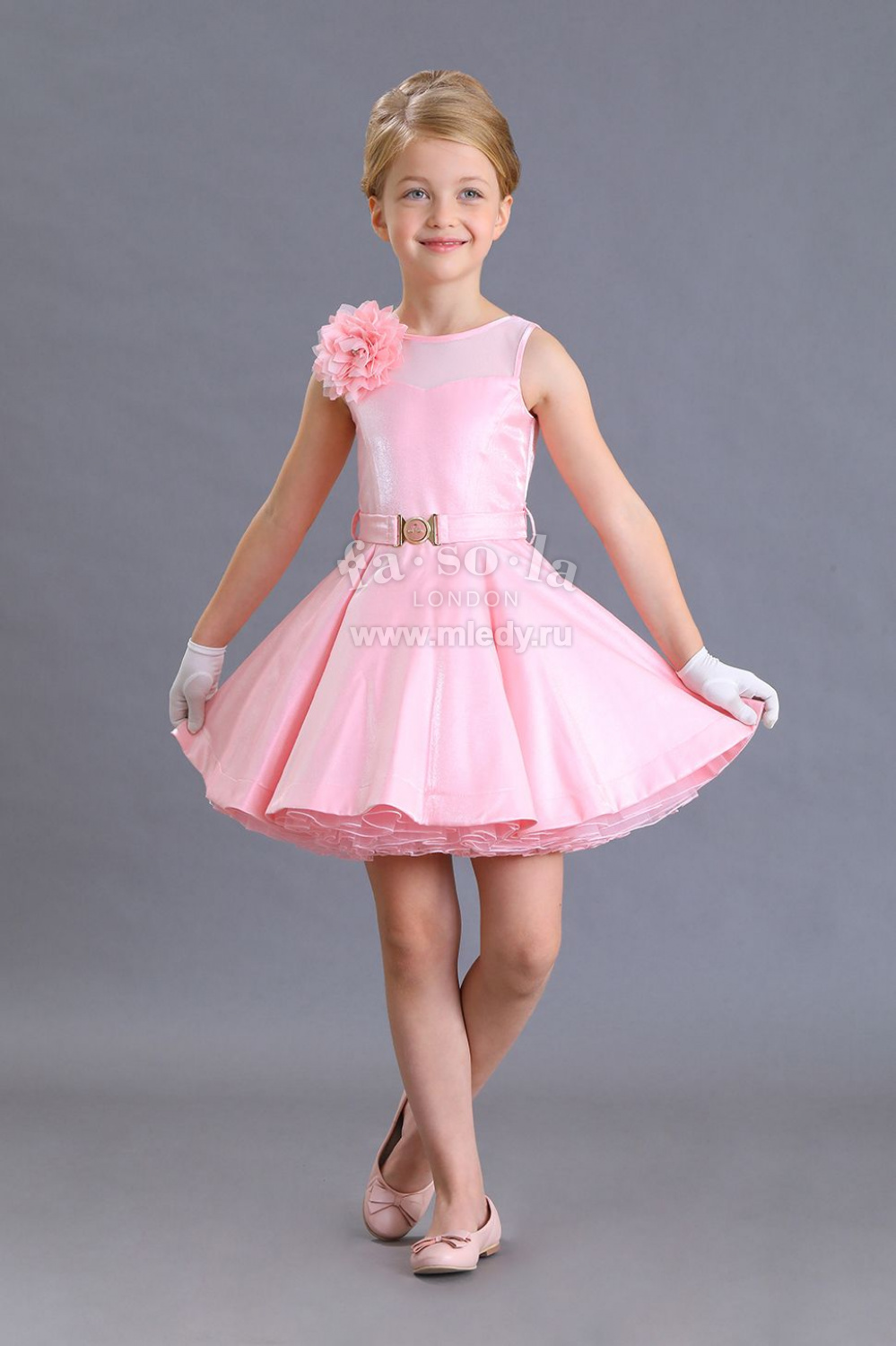 картинка Платье нарядное FSL-138/1-119 (розовый) от магазина Маленькая Леди