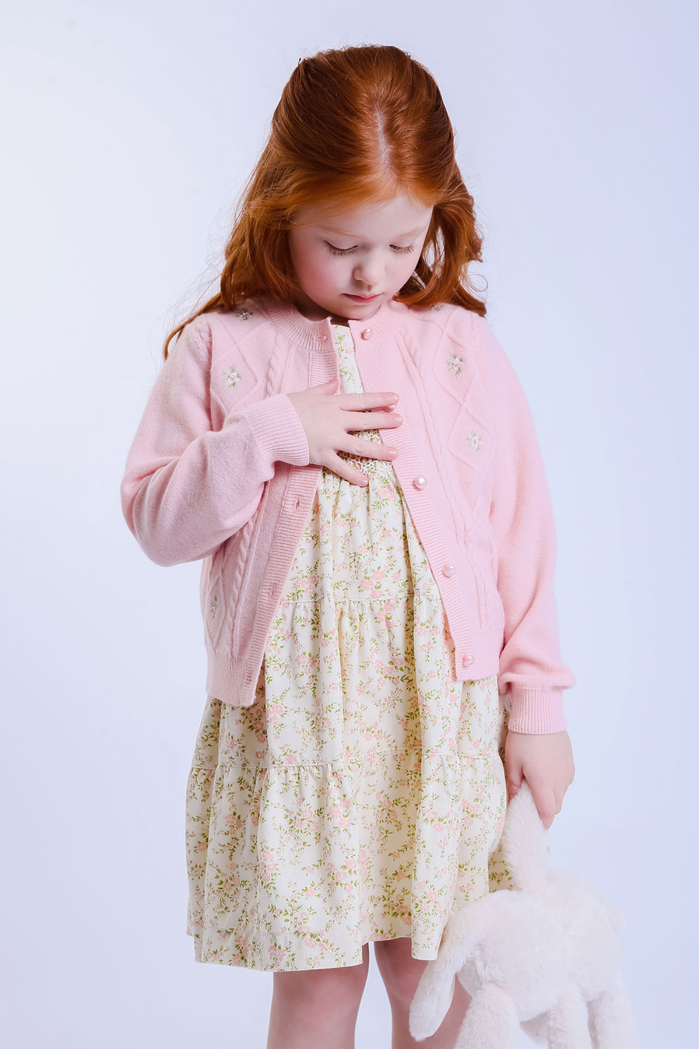 картинка Кардиган 47251Am-725 (розовый+молочная вышивка) от магазина Маленькая Леди