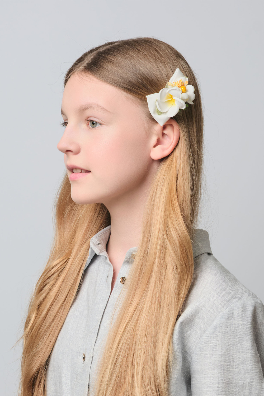 картинка Заколка 12605зб01 (белый) от магазина Маленькая Леди