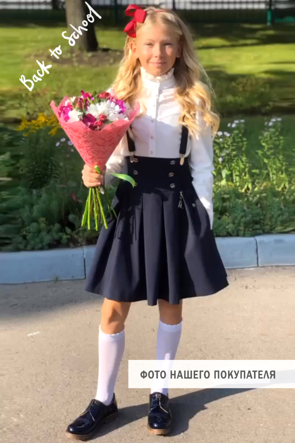  Блузка для девочки из блузочного хлопка, цвет 