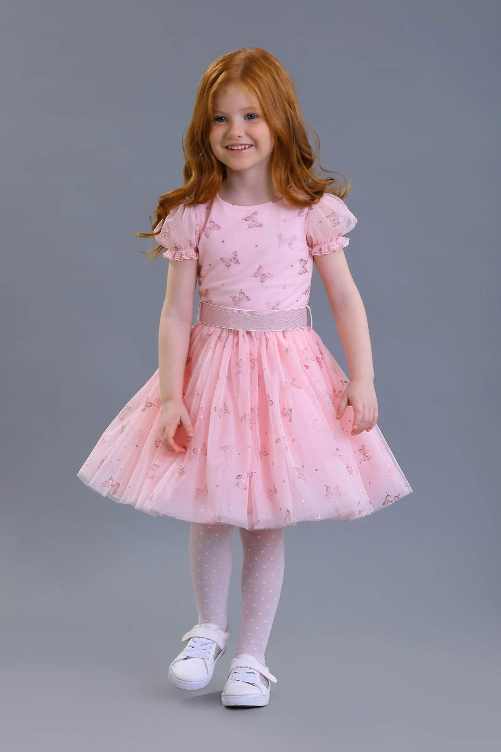 картинка Платье нарядное 1947/1-123-СМФГ (розовый) от магазина Маленькая Леди