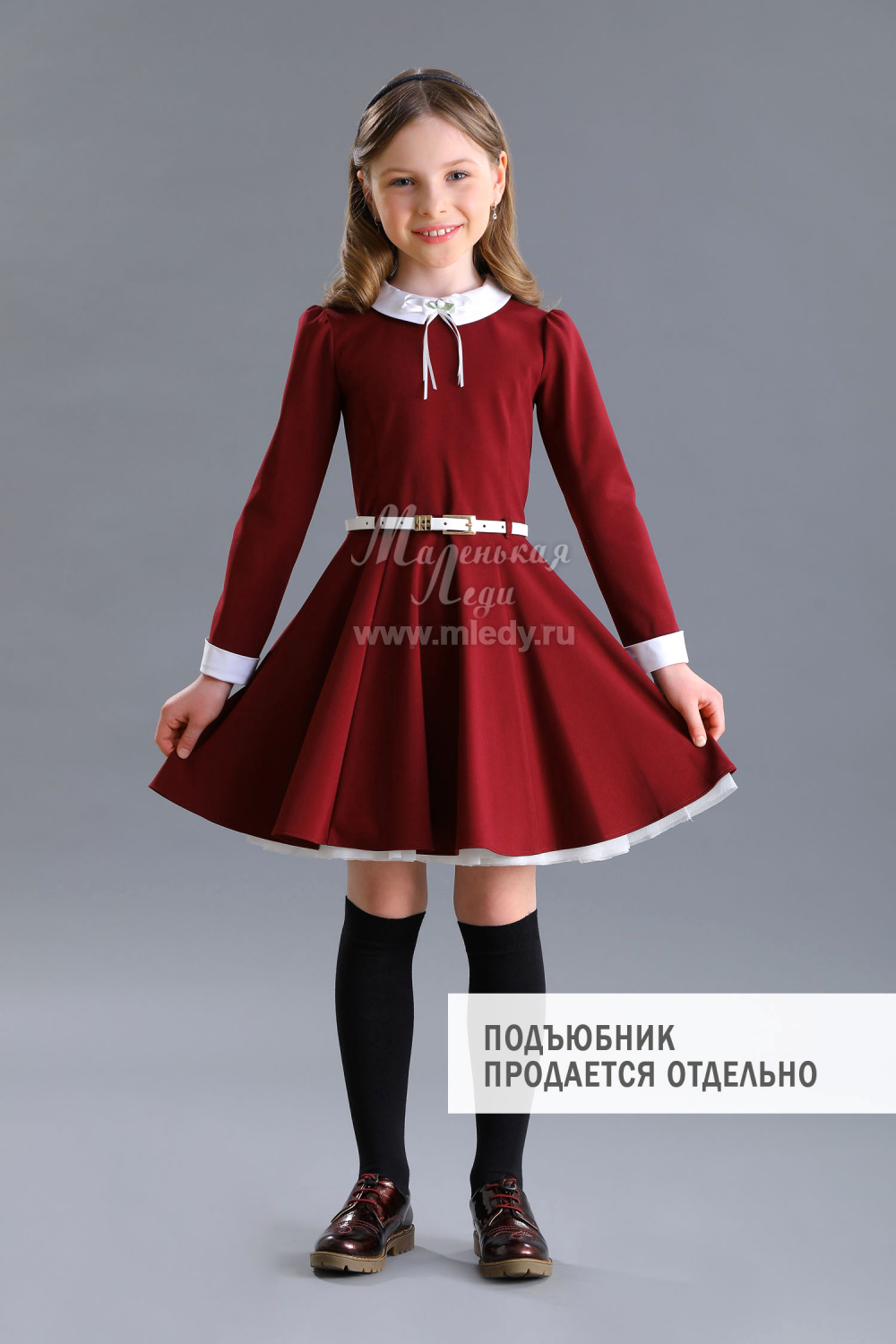 картинка Платье 2288-521-ВВОК (бордо) от магазина Маленькая Леди