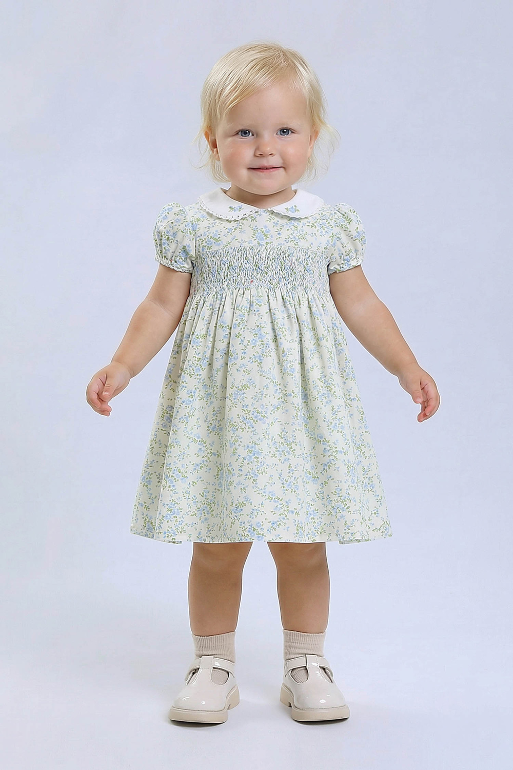 картинка Платье 26880Я-425-ВХВН (сливочно-голубая набивка) от магазина Маленькая Леди