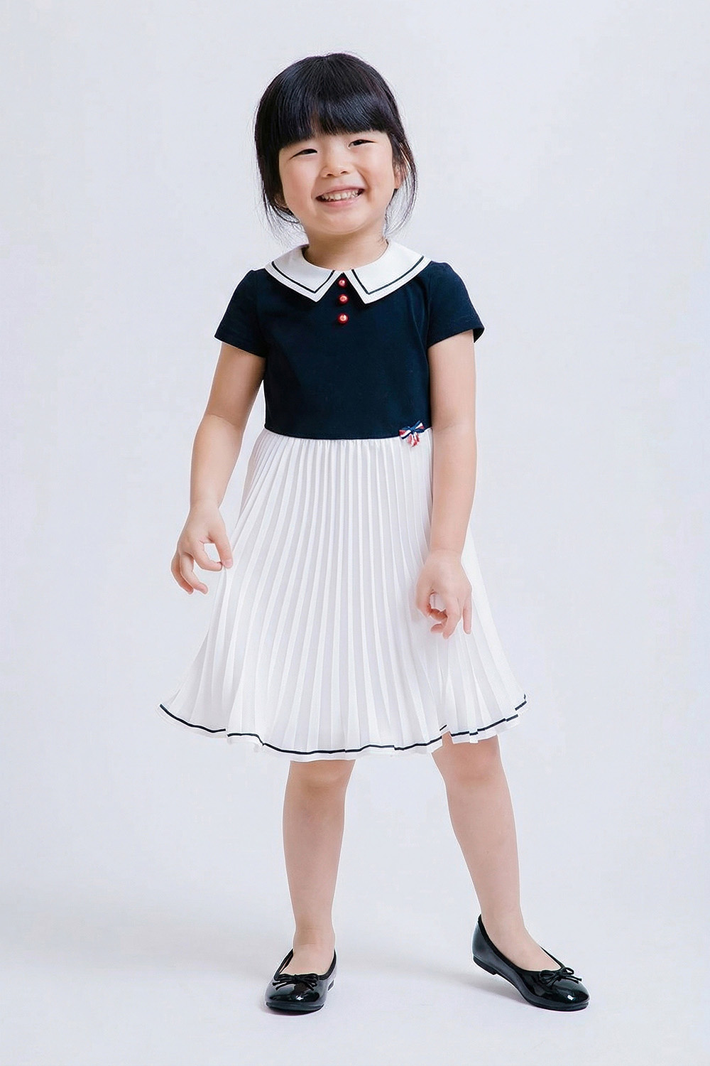 картинка Платье 3015-326-ТХК-200 (синий отд молочный) от магазина Маленькая Леди