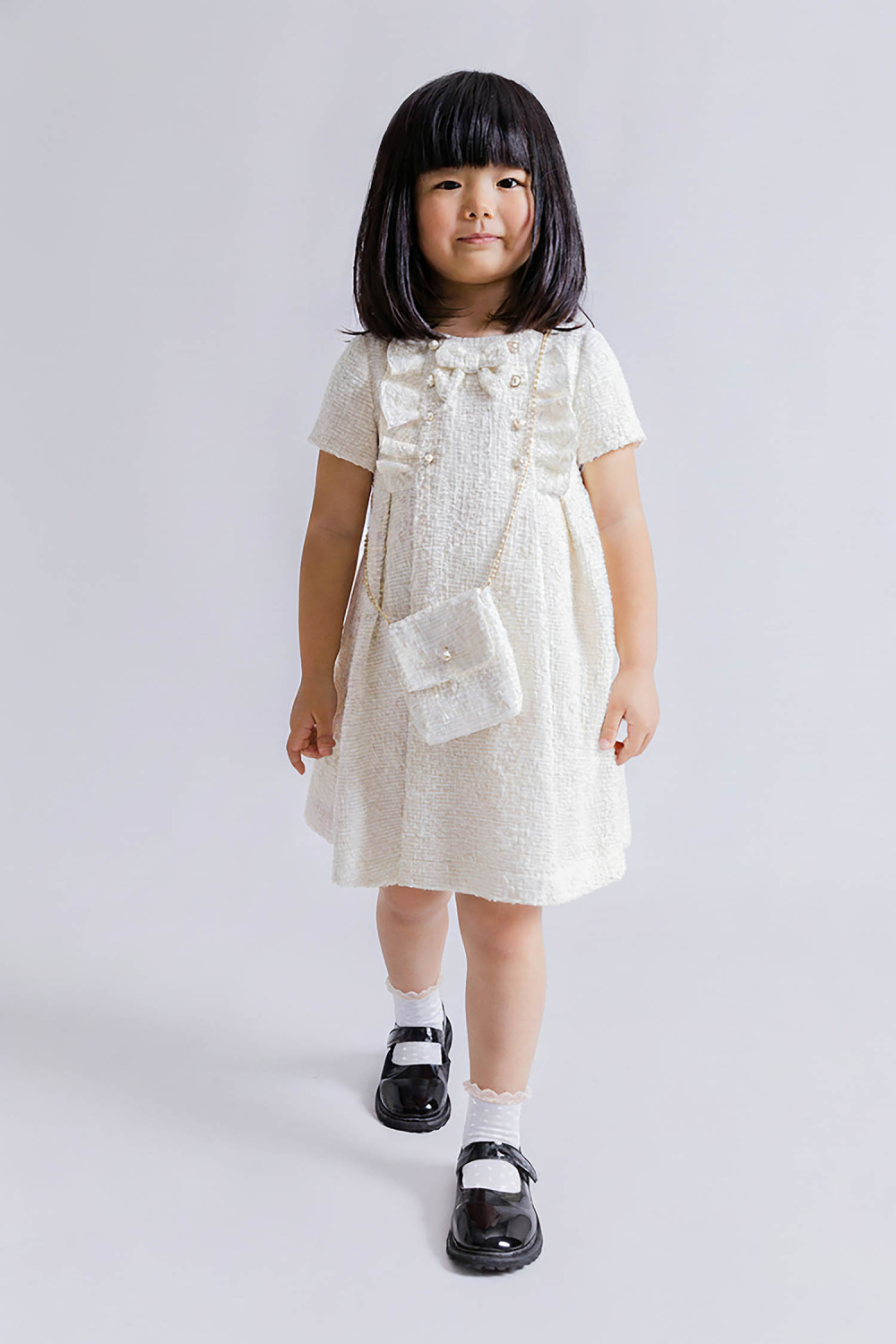 картинка Платье нарядное 2970/1-126-ВПБХ (молочный) от магазина Маленькая Леди