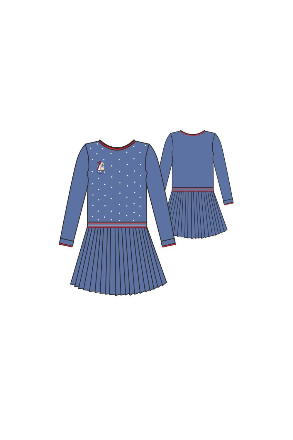 Летнее Платье для девочки из трикотажа вязаного, цвет 